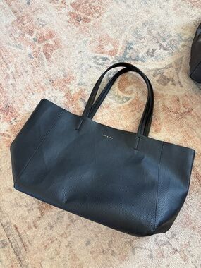 Large Black Tote Bag by Love & Lore